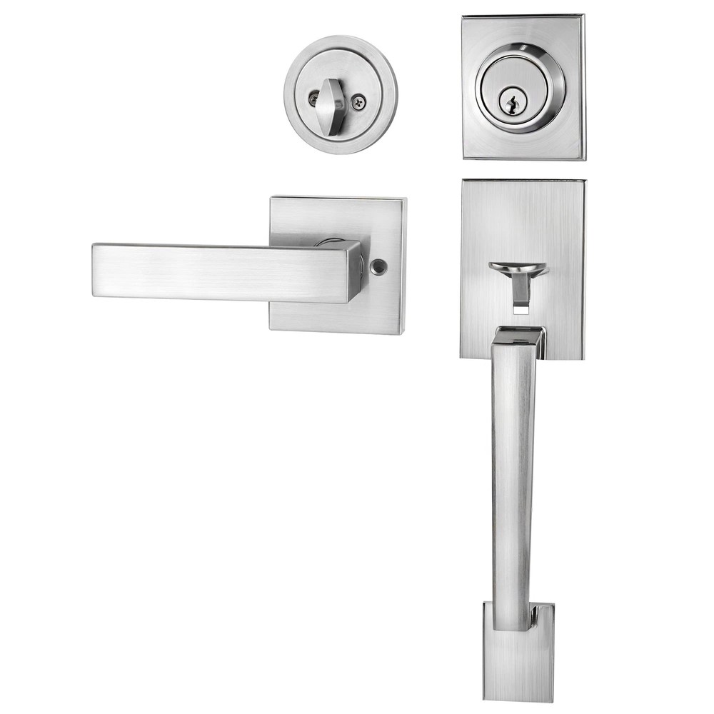 Front Door Handle and Deadbolt Set, Front Door Lock Set, Exterior Door Lock S...