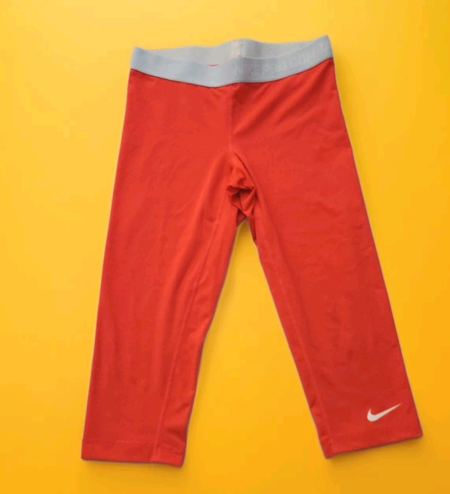 Nike Pro Combat Women's Dri-Fit Compression Fit Cropped Leggings Capri! M