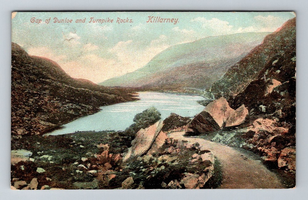 Ireland- Killarney Gap Of Dunloe & Turnpike Rocks PC Postal Old Vintage Postcard
