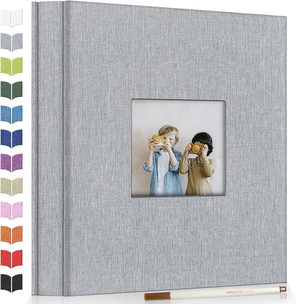 Stylish Photo Album with Acid-Free Pages - Preserve Your Happy Moments with Ease-image