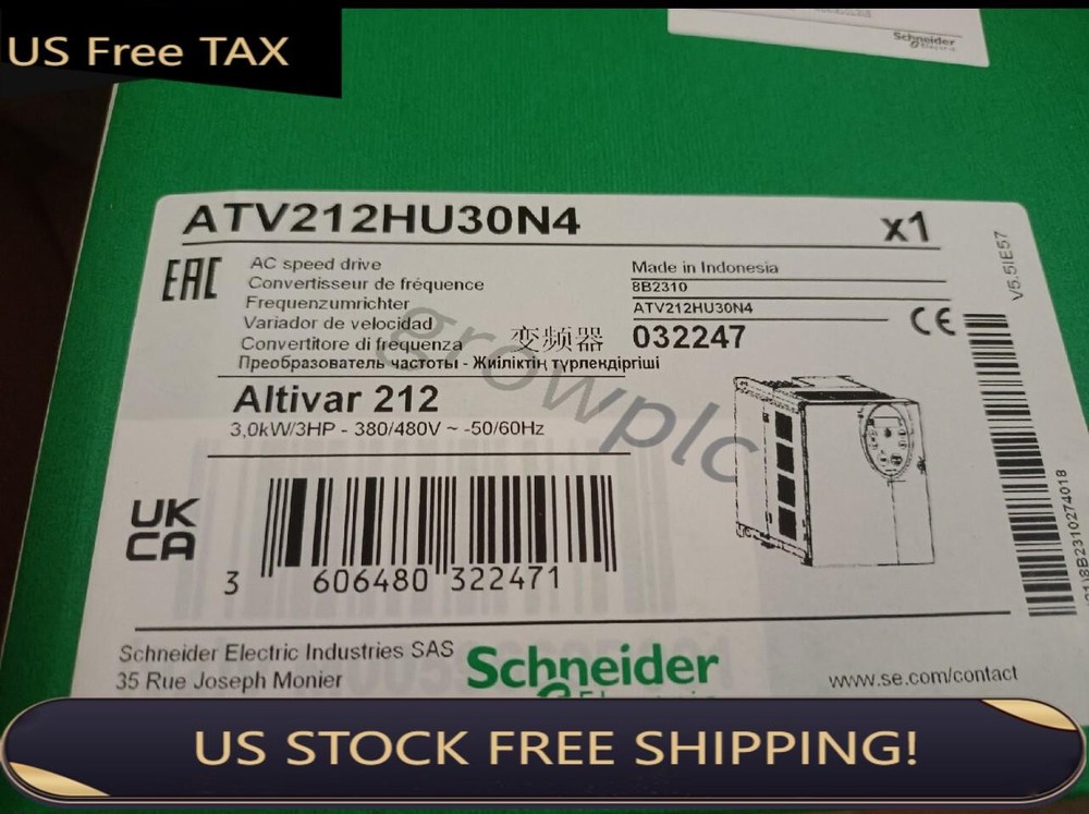 ATV212HU30N4 3kw frequency converter ATV212HU30N4 ATV212HU30N4 US Free TAX