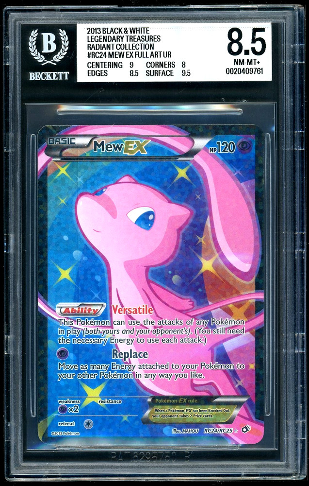 Pokemon Mew EX 2013 B&W Legendary Treasures Radiant Coll ART UR BGS 8.5RCH IS ACCEPTING CONSIGNMENTS! UP TO 95% PAYOUTS!