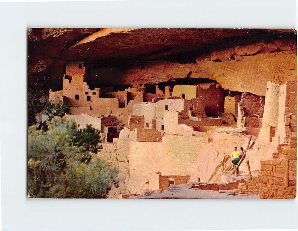 Postcard Cliff Palace Mesa Verde National Park Colorado USA