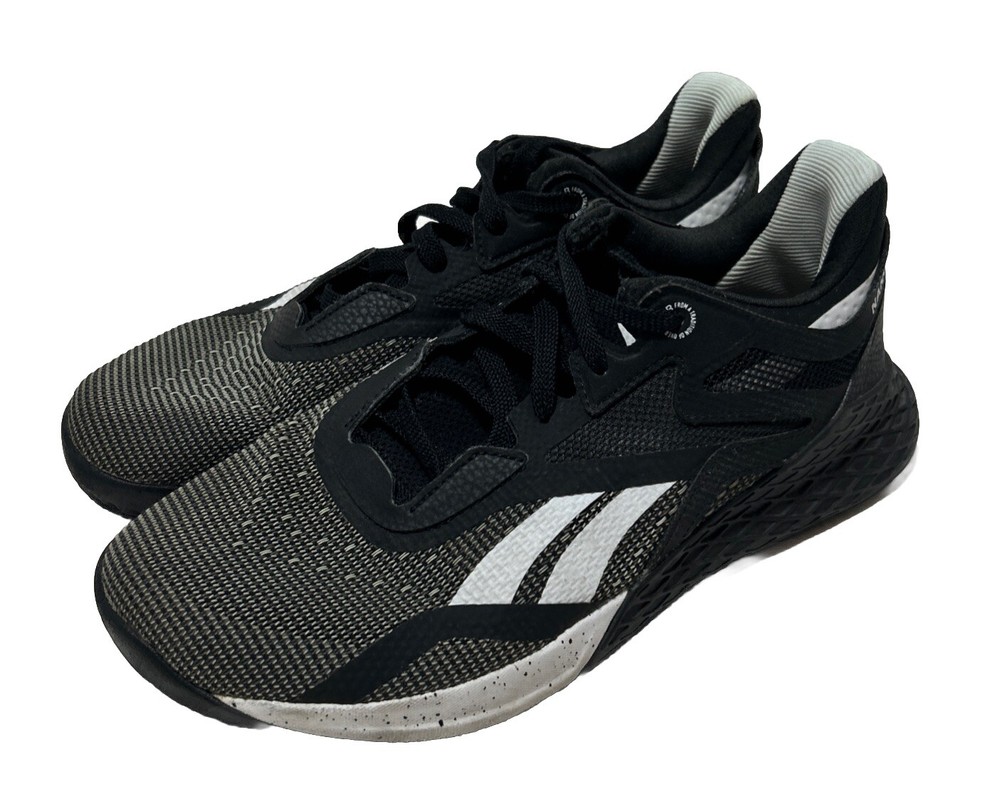 Reebok Women's Nano X CrossFit Training Shoes Size 9 Black White EF7488