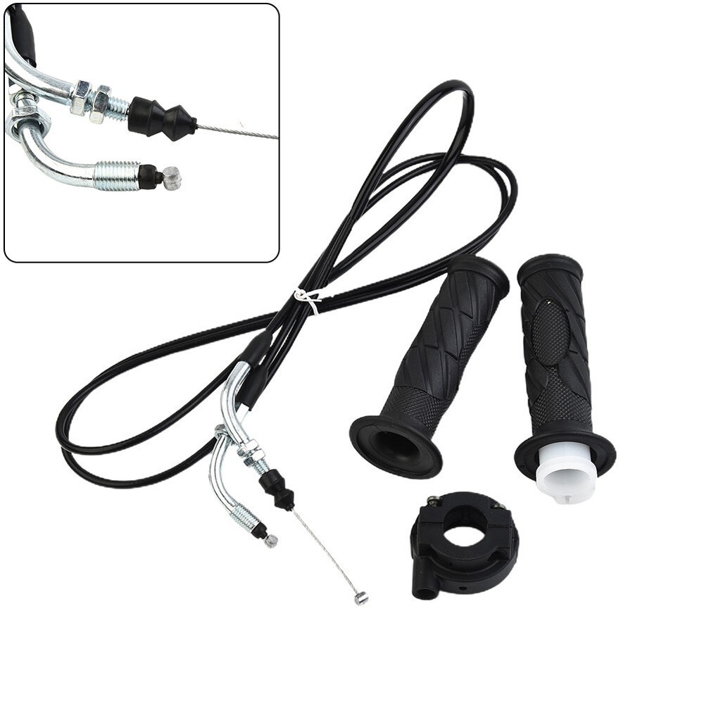 Moped Scooter Throttle Turn Handlebar Grip Cable Set For GY6 125-150CC Parts New