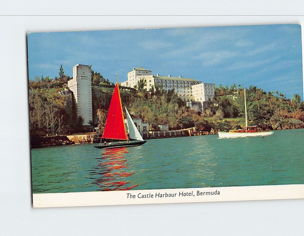 Postcard Castle Harbour Hotel Bermuda British Overseas Territory