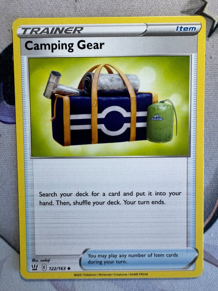 Camping Gear Non Holo English Pokemon TCG BKO825