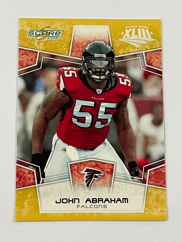2008 Score Football Gold Super Bowl XLIII #17 - John Abraham - Falcons