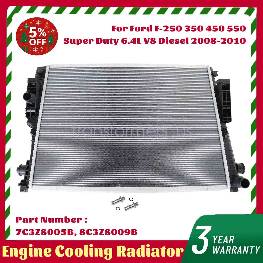 Engine Cooling Radiator FIT FOR Ford F250 350 450 550 Super Duty 6.4L 2008-2010