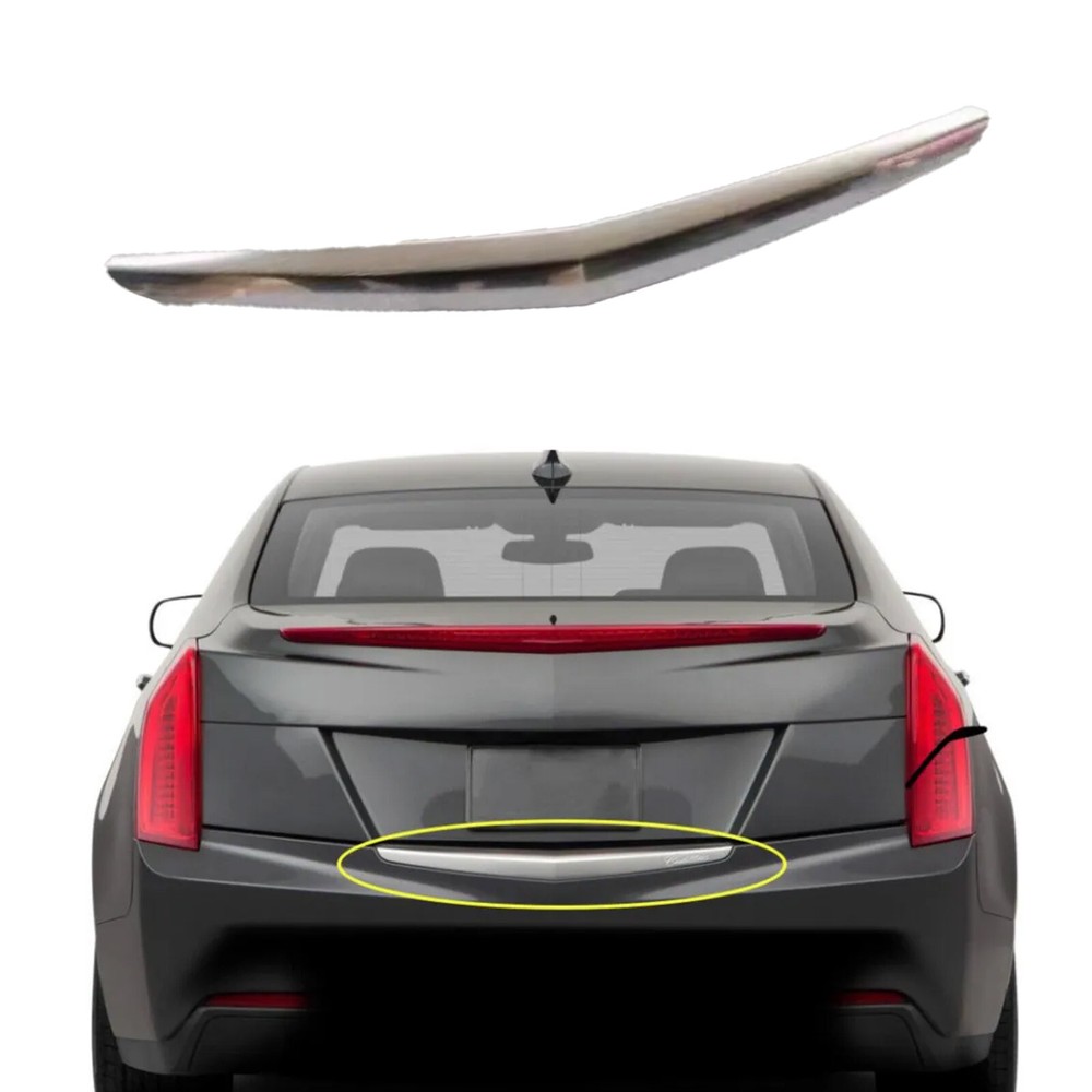 2013-2019 Cadillac ATS Chrome Rear Trunk Lid Tail Bumper Cover Replacement