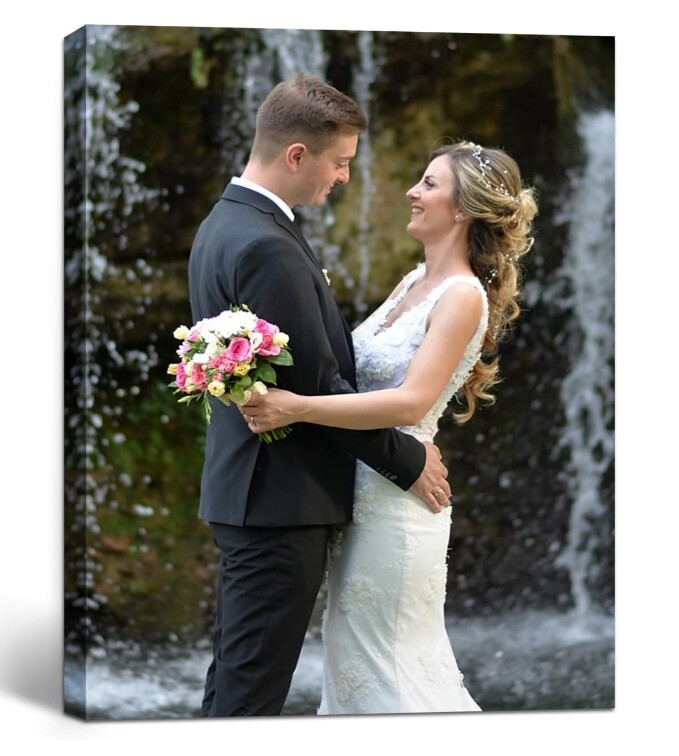 Custom Canvas Print with Your Photo On Frame Canvas,Customized Wall Art for Home