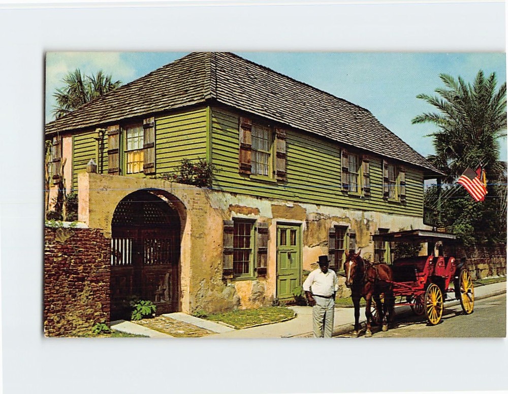 Postcard America's Oldest House and City Saint St. Augustine Florida USA