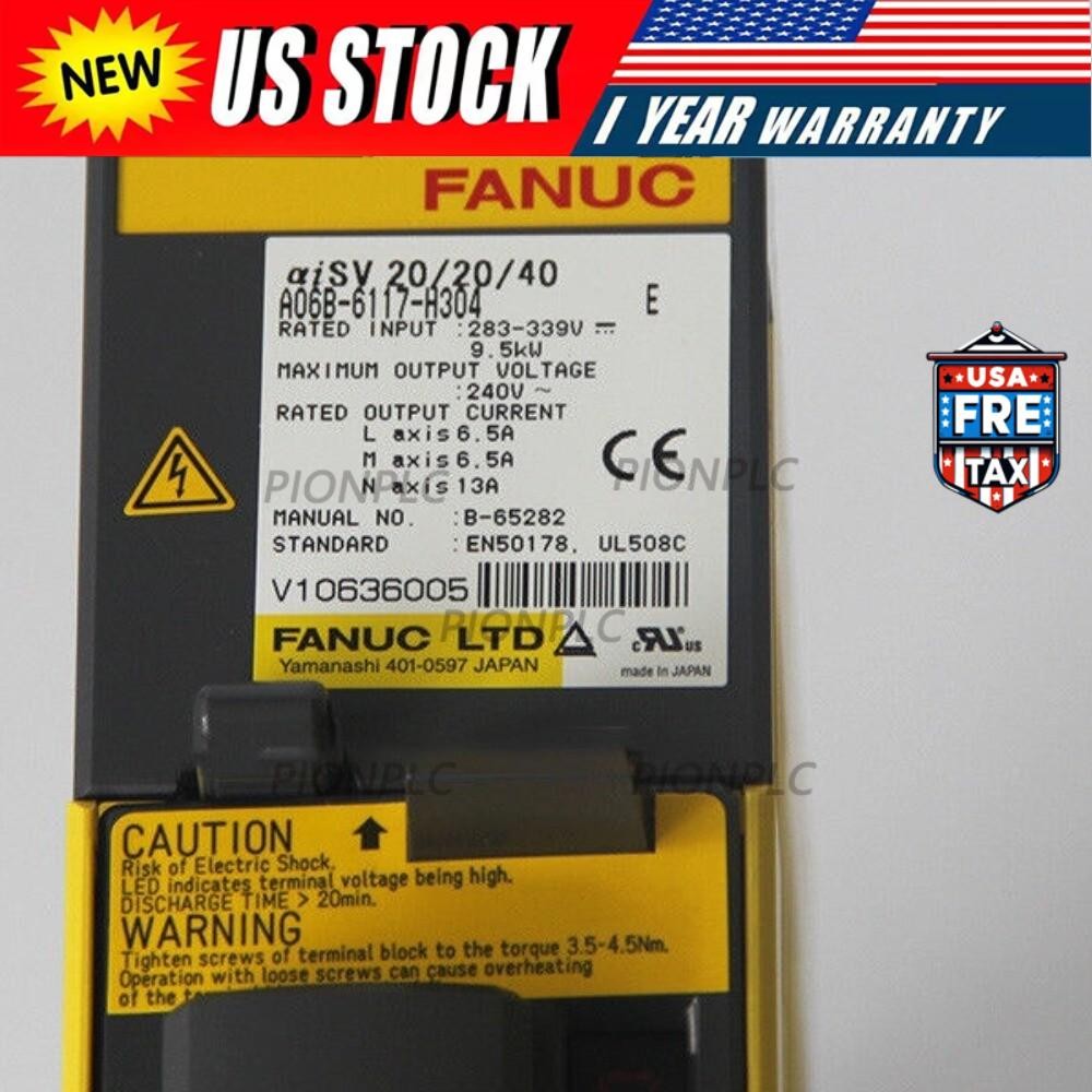 Refurbished FANUC A06B-6117-H304 Servo Drive A06B6117H304 Expendited Shipping
