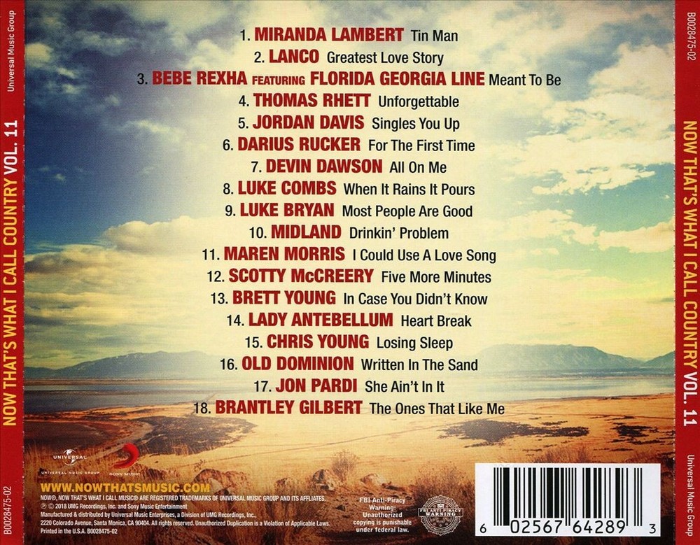 Various Artists Now Country, Vol. 11 New Cd