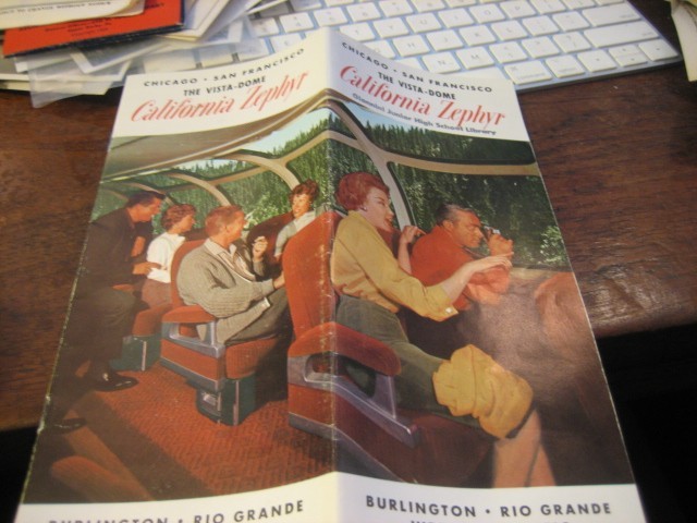 California Zephyr Color publicity brochure - showing accomodations, etc 1/66-image