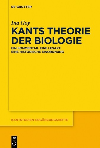 Ina Goy Kants Theorie der Biologie (Paperback) Kantstudien-ErganzungshefteAnother great item from Rarewaves USA | Free delivery!