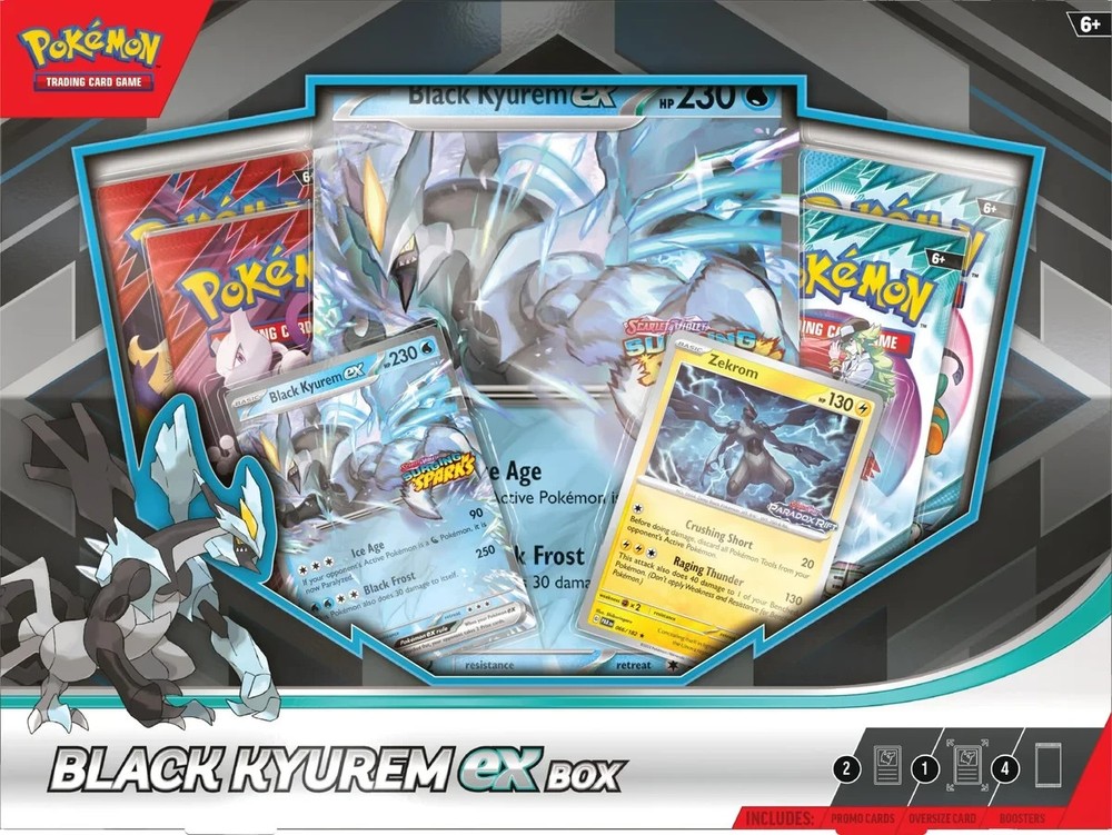 Pokemon Black Kyurem EX Box Sealed w/ Promo Card + 4 Booster Packs