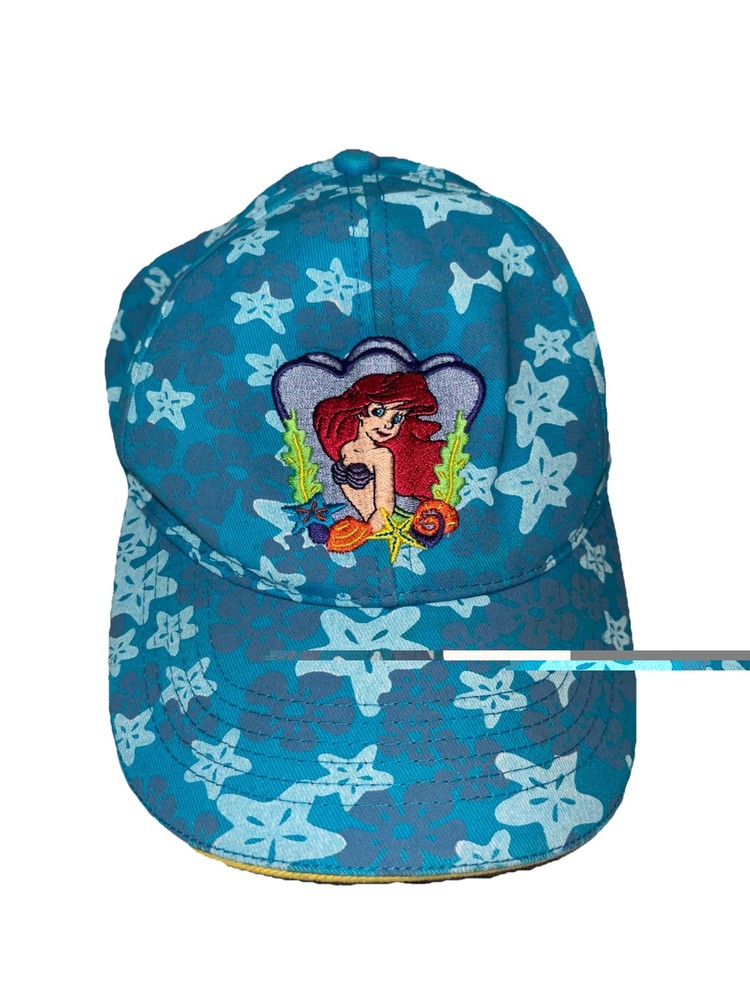 Disney on Ice The Little Mermaid Baseball Hat Cap Ariel Strapback Blue Youth