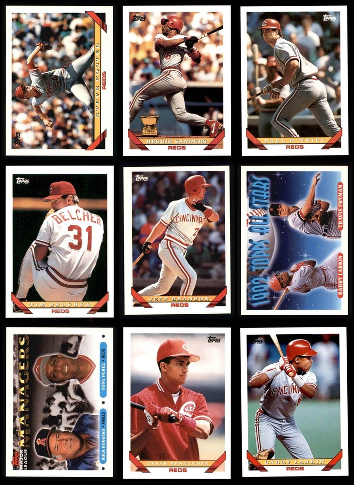 1993 Topps Cincinnati Reds Team Set 8 - NM/MT 7209570