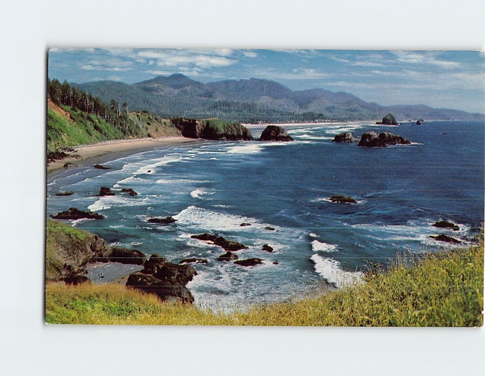 Postcard Scenic View Coast of Oregon USA