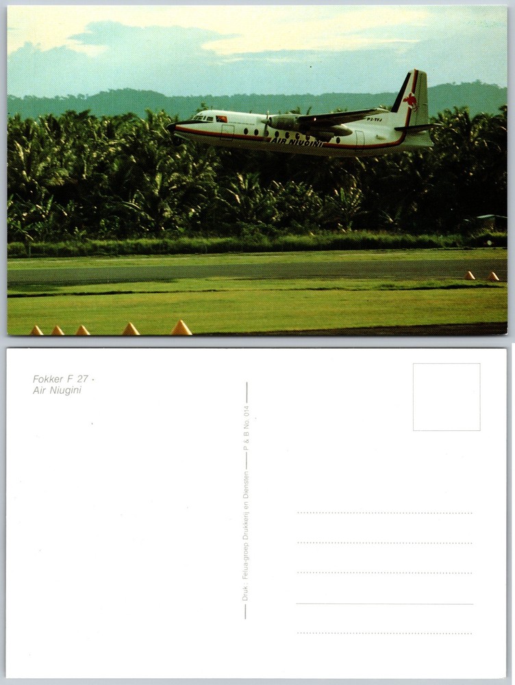 Continental Fokker F 27 Air Niugini Postcard