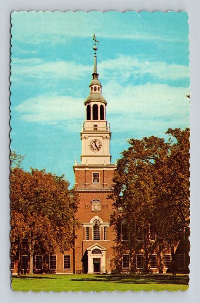 Baker Memorial Library Dartmouth College Hanover NH Vintage Postcard