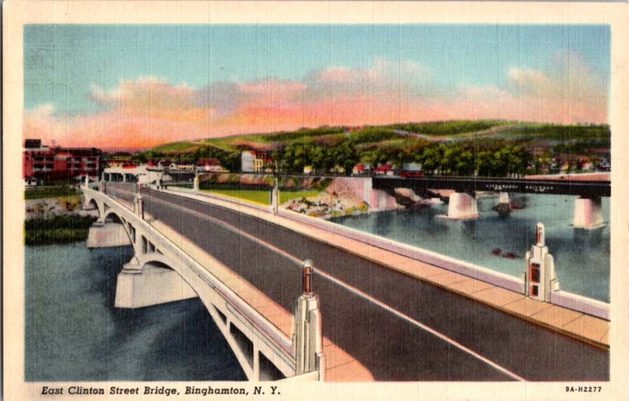 Binghamton New York NY : BRIDGE SCENE m/14 BA1903