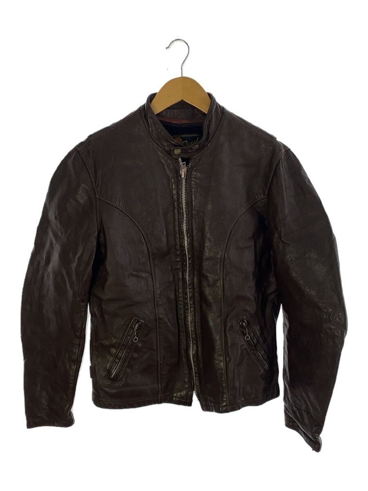 Reedsportswear Leather Blouson Jacket in Brown with Talon Zip 1306