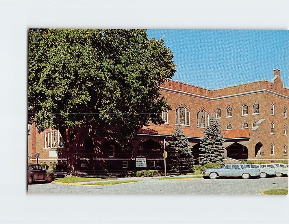 Postcard First Methodist Church Fairfield Iowa USA