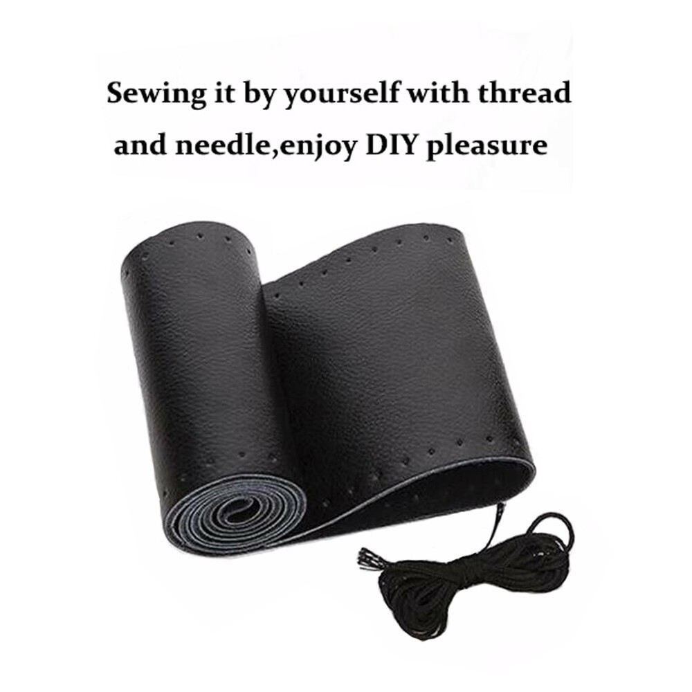 Car Steering Wheel Cover Leather Universal Fit For 15