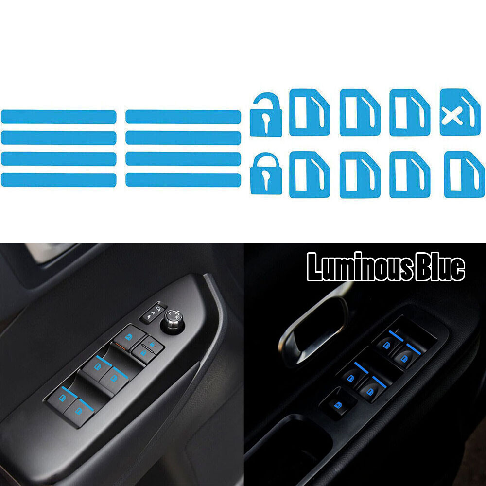 Night Safety Fluorescent Decals Switch Car Stickers Night Safety Accessories