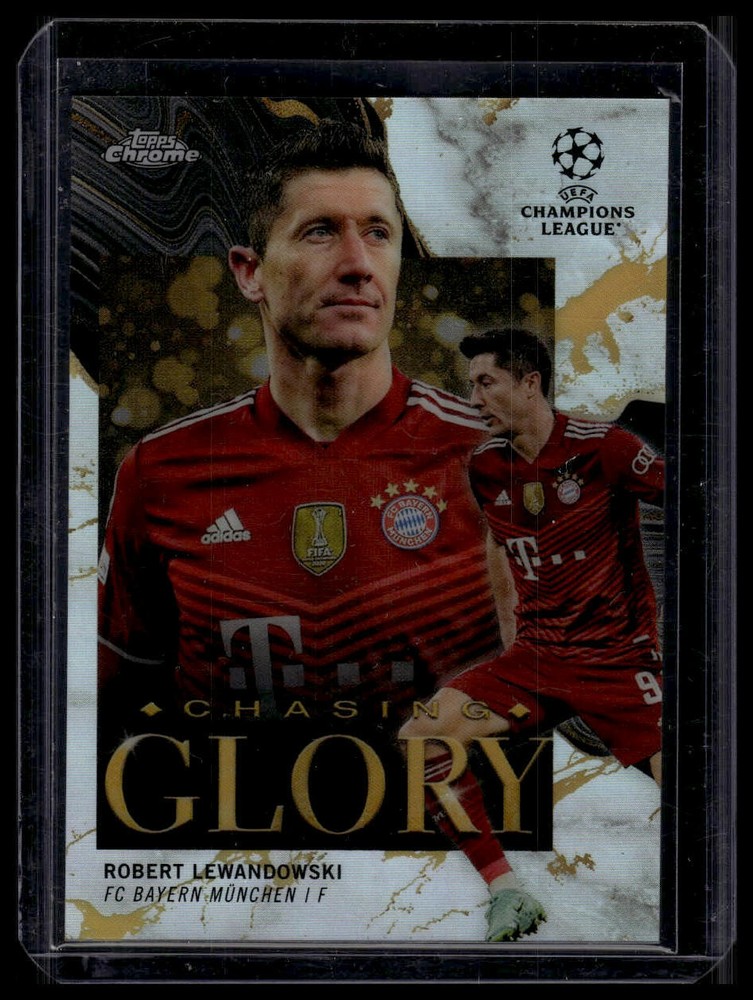 2021-22 Topps Chrome UEFA  #CG-4 Robert Lewandowski Chasing Glory
