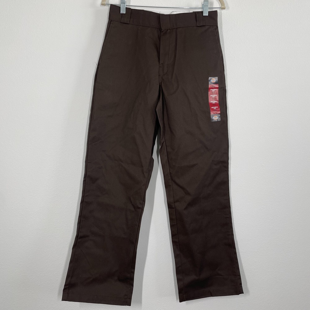 Dickies Men 30x30 Brown 874 Original Fit Work Pants Utility Casual
