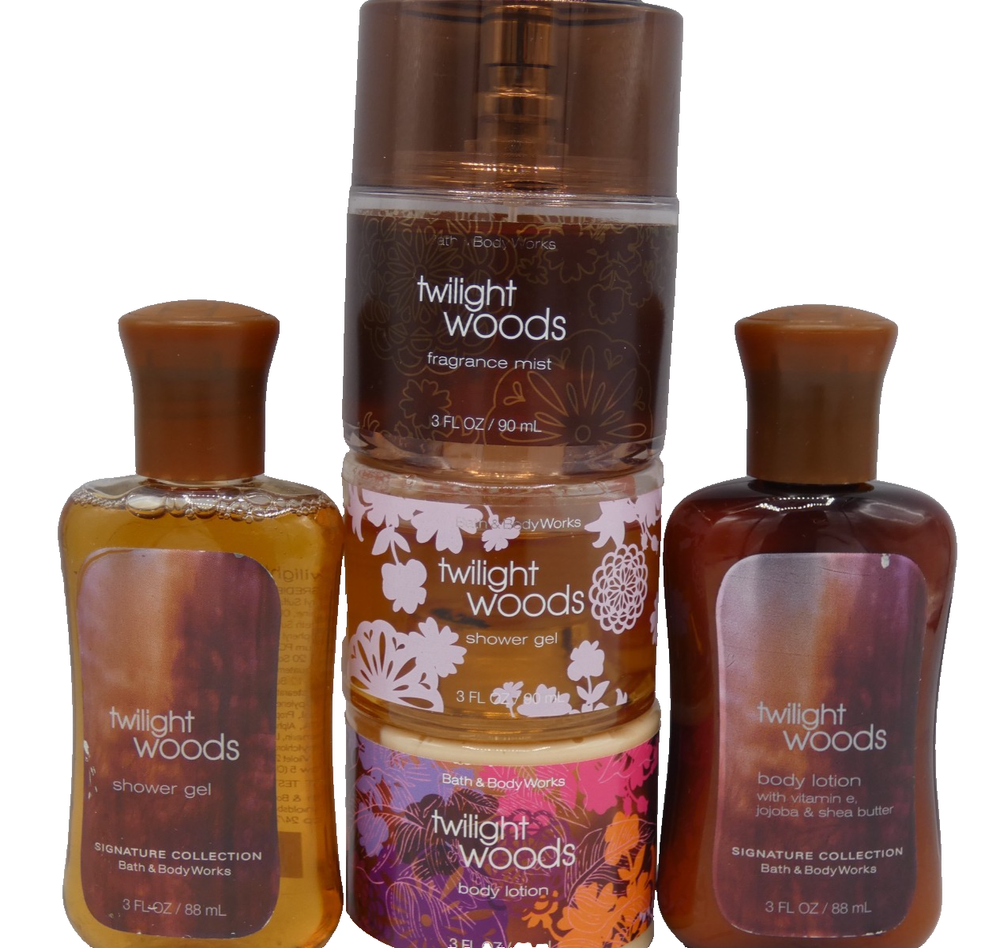 Bath & Body Works Twilight Woods Stackers Lotion Mist Gel 5 Pack  TRAVEL SIZE