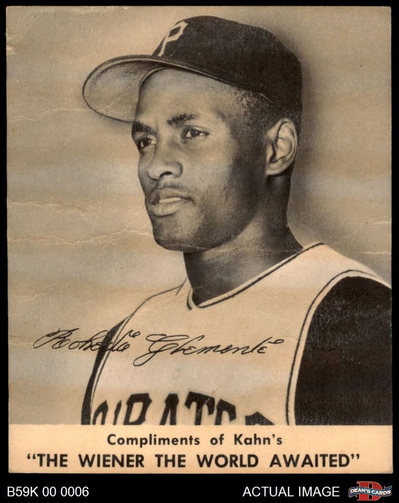 1959 Kahn's Roberto Clemente Pirates HOF 1 - POOR