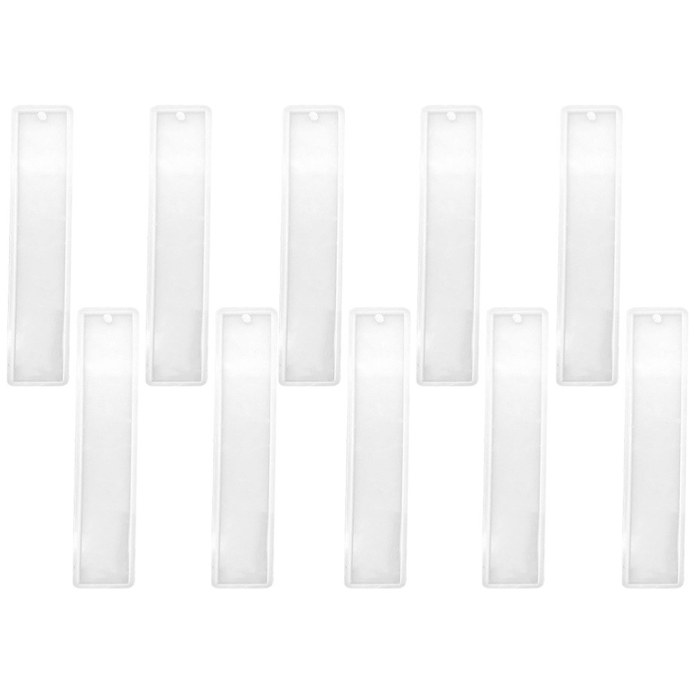 10-Piece Silicone Bookmark Molds for DIY Epoxy Resin Crafting