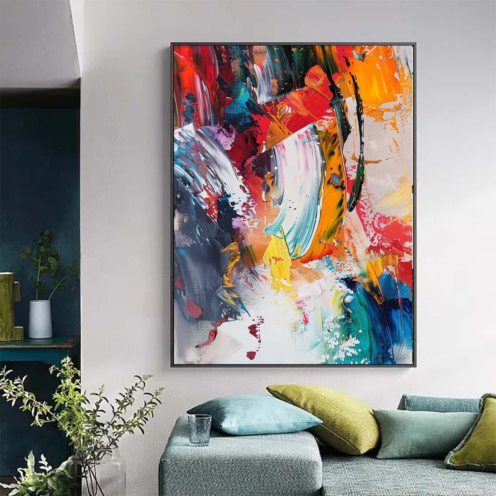 Original Living Room Art Canvas Art Modern Abstract Paintings Large Wall Art #03