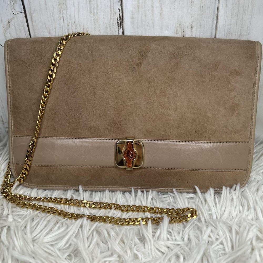 Dior Authentic Suede Brown Shoulder Bag F07151347