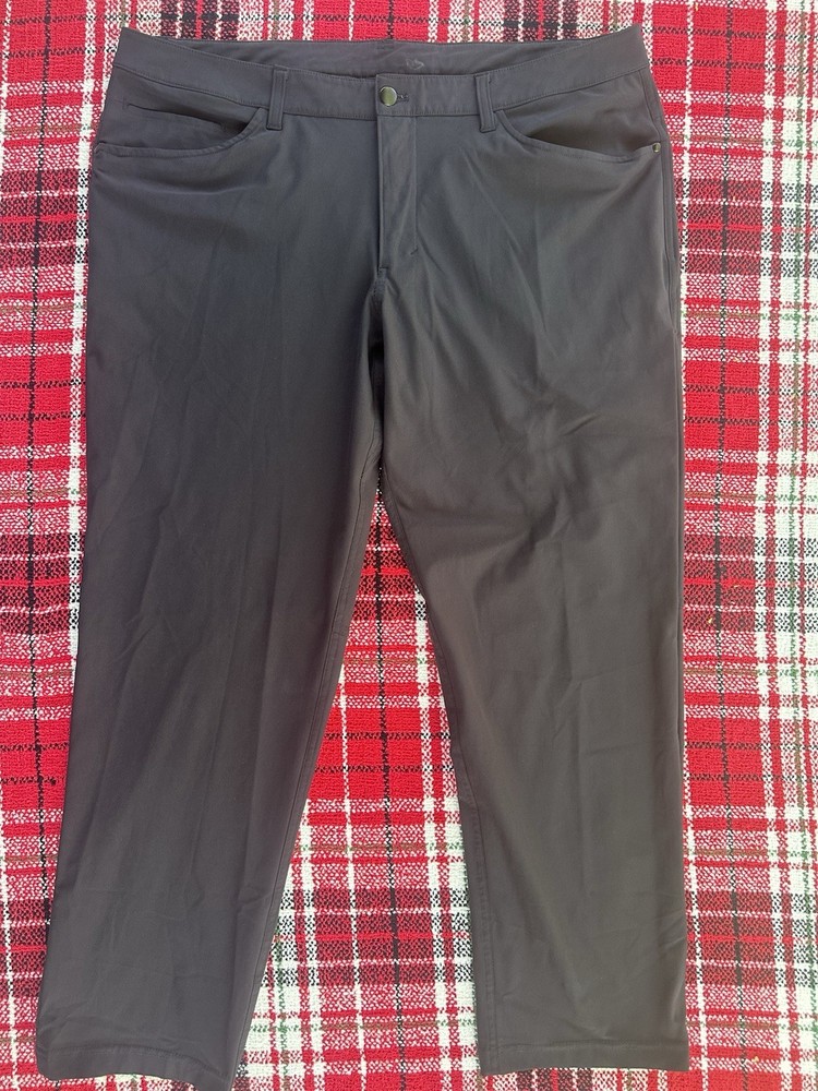 Lululemon ABC Slim-Fit Trouser Warpstreme Men’s Pants Size 38x30 Obsidian