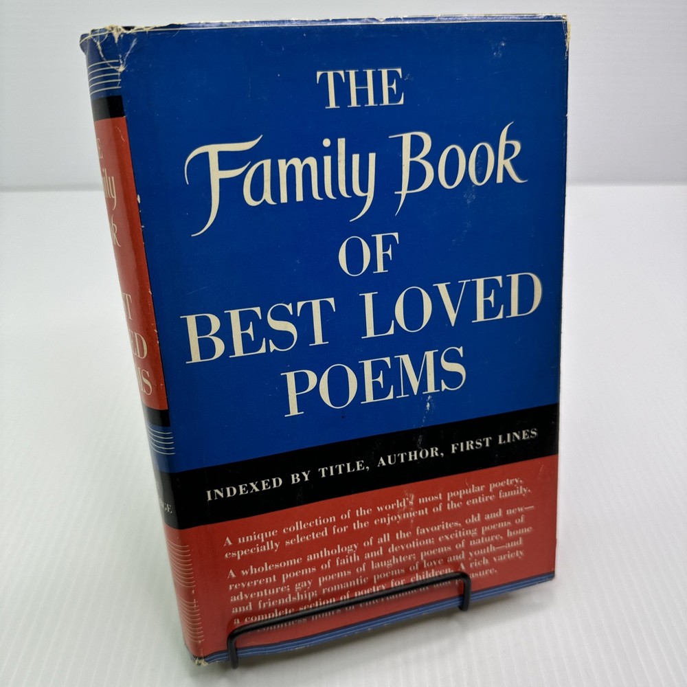 The Family Book of Best Loved Poems 1952 HC Vintage Poetry Book Popular Poetry
