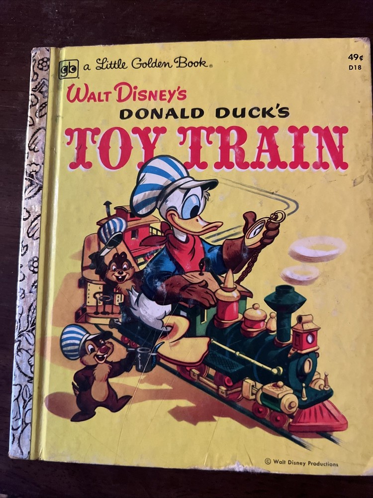 Walt Disney's Donald Duck's Toy Train - 1950 - Little Golden Books