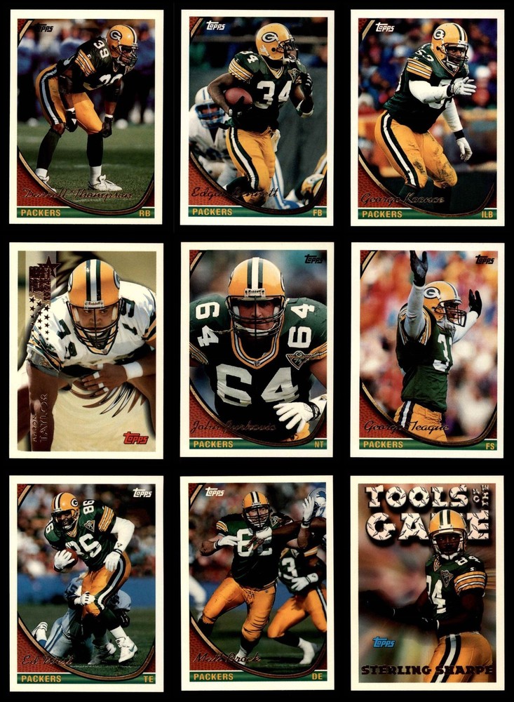 1994 Topps Packers Almost Complete Team Set 8 - NM/MT 7128804 (17 / 24 cards)