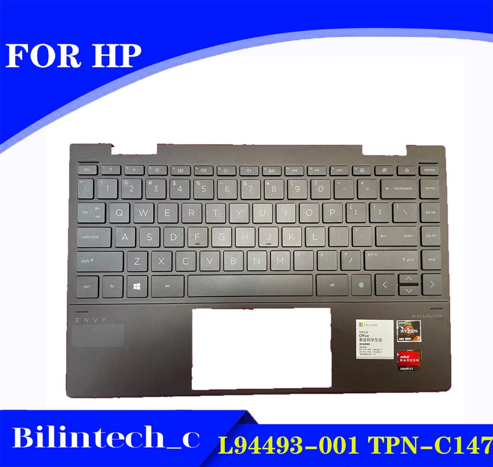 L94493-001 TPN-C147 US FOR HP ENVY X360 13-AY Laptop C Shell Keyboard #F22