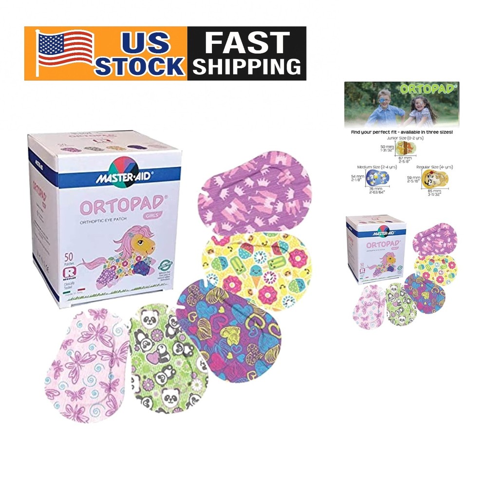 Soothing Bamboo Eye Patches for Kids - 50 Hypoallergenic Light-Blocking Patches Ages 4+