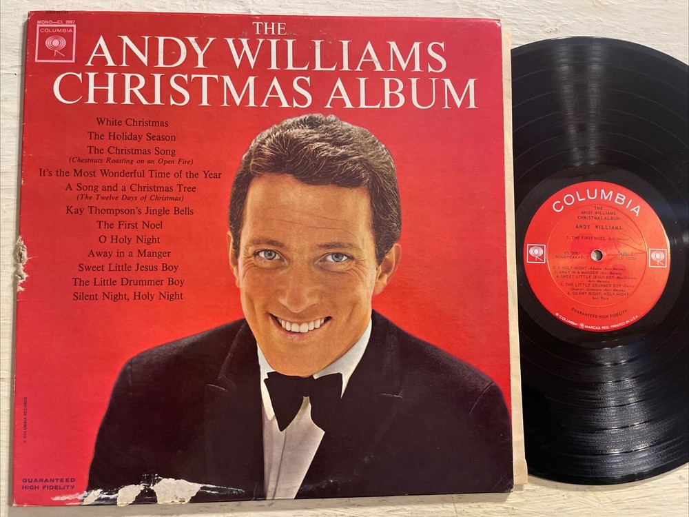 The Andy Williams Christmas Album LP Columbia 2 Eye Mono VG+!!!!