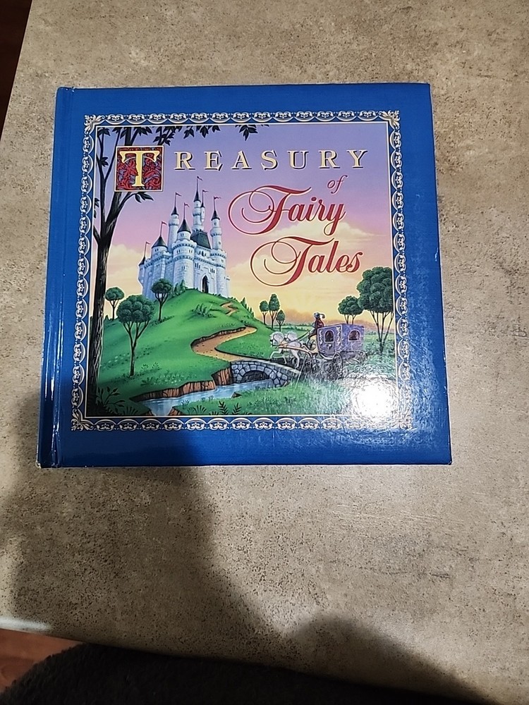 Vintage Padded Hardcover Treasury 0f Fairy Tales Children's Story Book