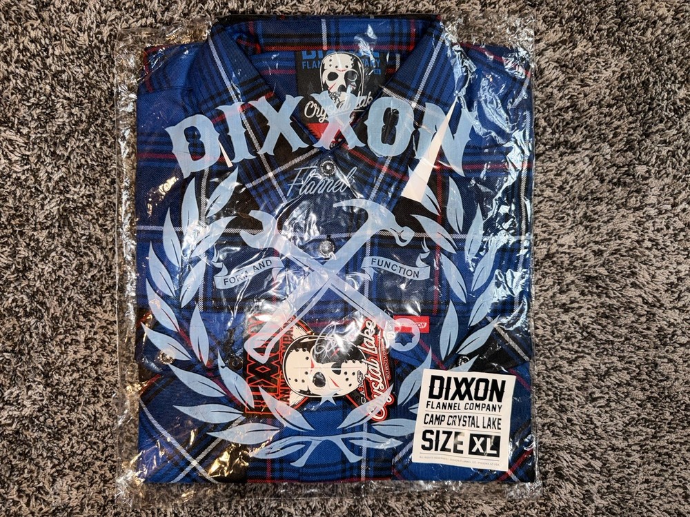 Men’s Dixxon Flannel Camp Crystal Lake XL BNIB