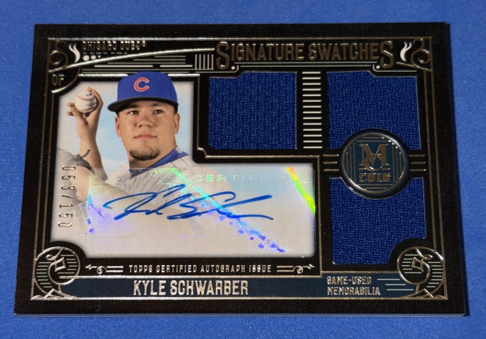 Kyle Schwarber /150 2016 Topps Museum Collection SST-KS RC Patch Auto Cubs