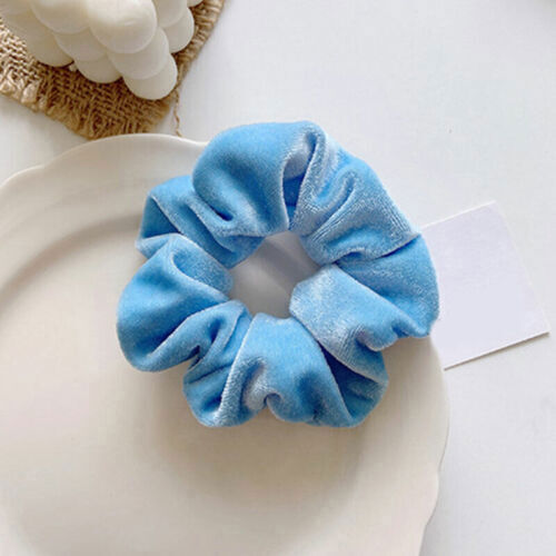 Soft Velvet Hair Scrunchies for Women Stretchy Elastic Hair Bands Ties