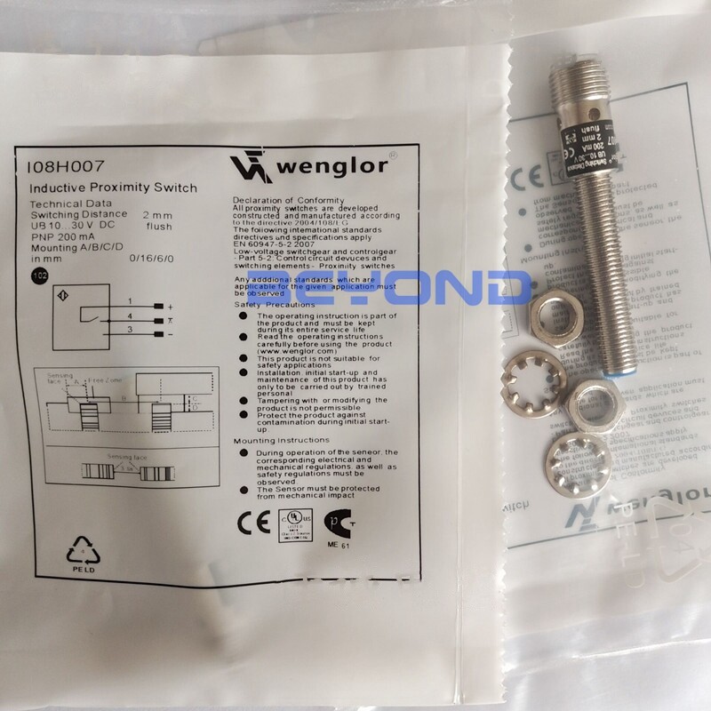 1PC FOR Wenglor Inductive Proximity Switch Sensor I08H007 NEW